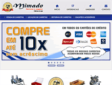 Tablet Screenshot of mimado.com.br